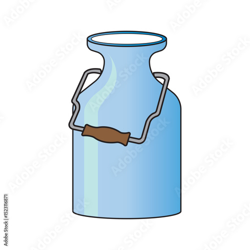 milk can icon illustration design template