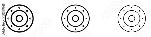 Car bearing icons for web site, mobile application. Logo illustration.