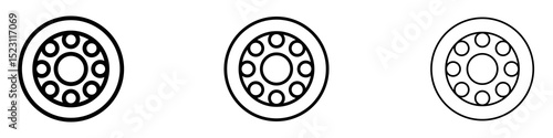 Car bearing icons for web site, mobile application. Logo illustration.