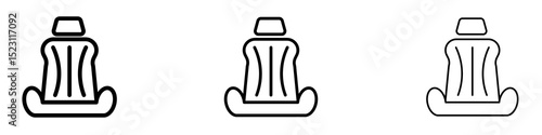 Car seat icons for web site, mobile application. Logo illustration.