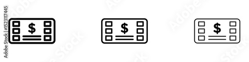 Bonds icons for web site, mobile application. Logo illustration.