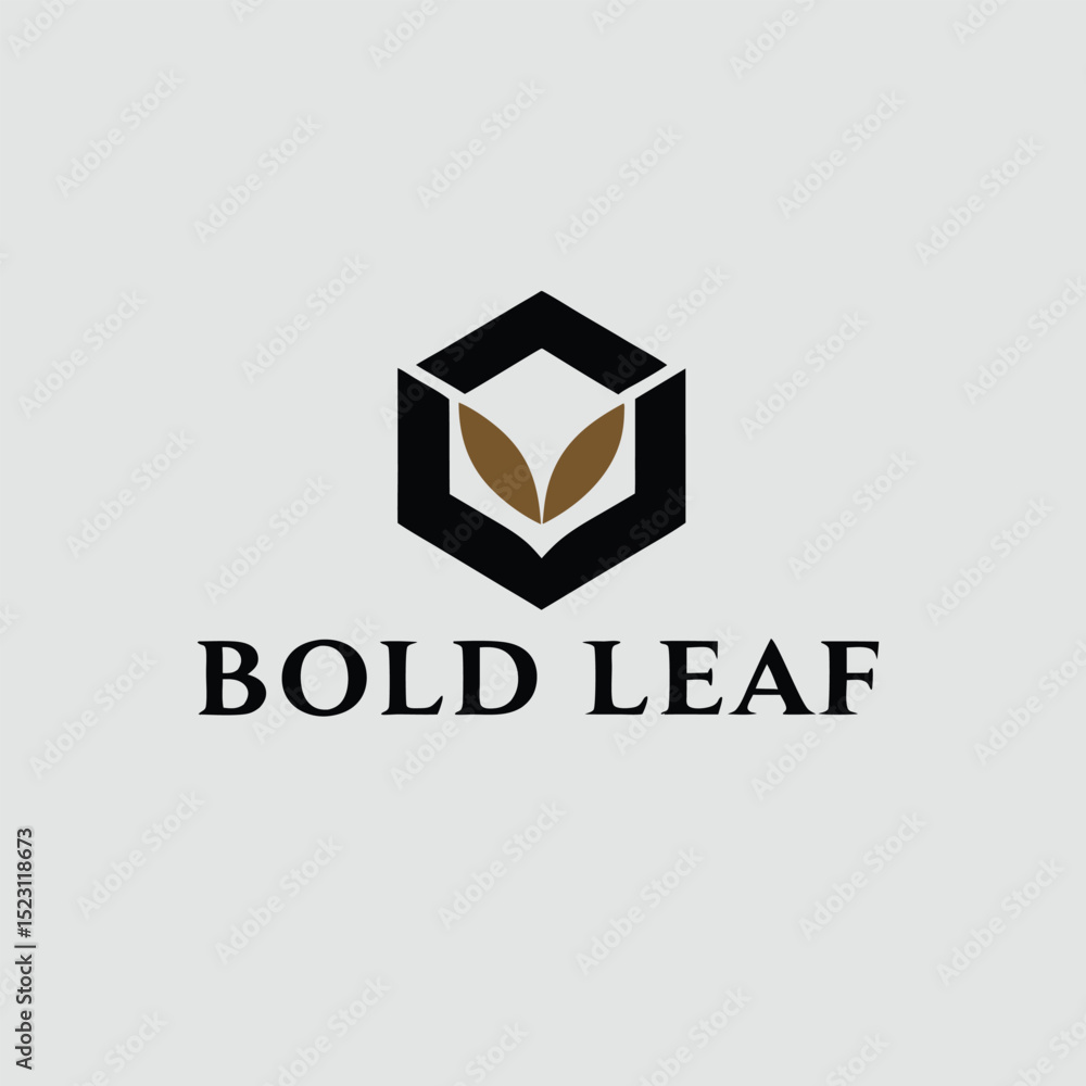 Fototapeta premium creative-logo-for--bold-leaf---abstract-leaf-merge.eps
