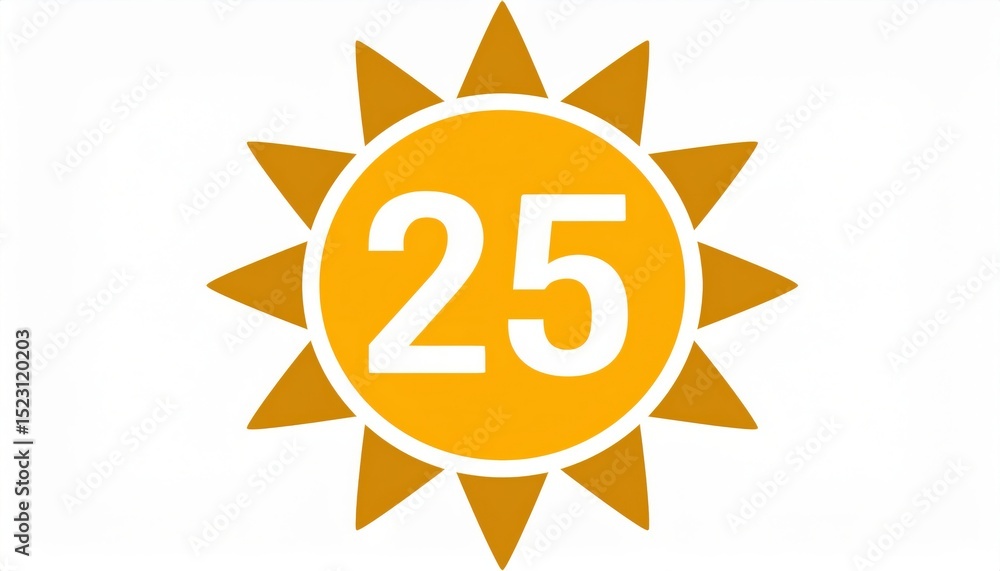 bold orange spf 25 sun icon with radiant rays and white circle border on clean white background for skincare branding, product label, cosmetic packaging, or summer web banner design
bold orange spf 25 sun icon with radiant rays and white circle border on clean white background for skincare branding, product label, cosmetic packaging, or summer web banner design