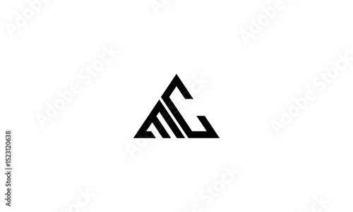 MC initial letters, monogram logo