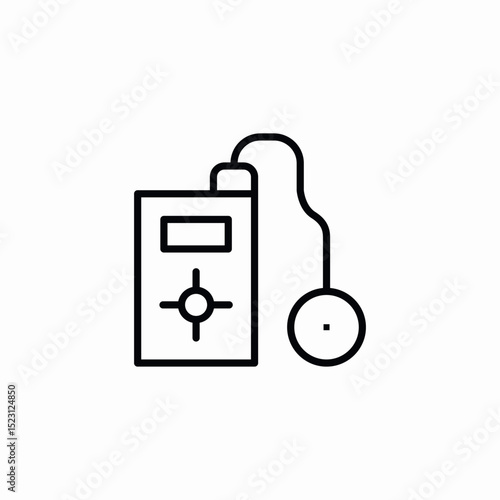 insulin pump icon sign vector