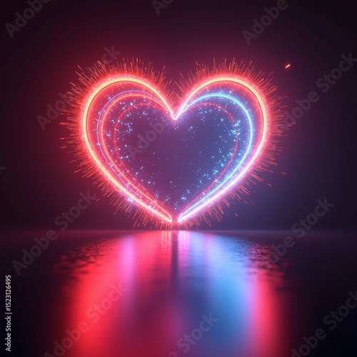 abstract background with heart