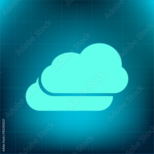 Vector icon on a blue background with a gradient