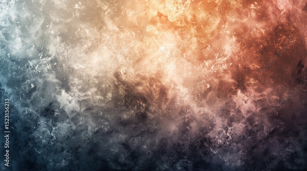 Fototapeta premium Abstract textured surface with warm and cool tones