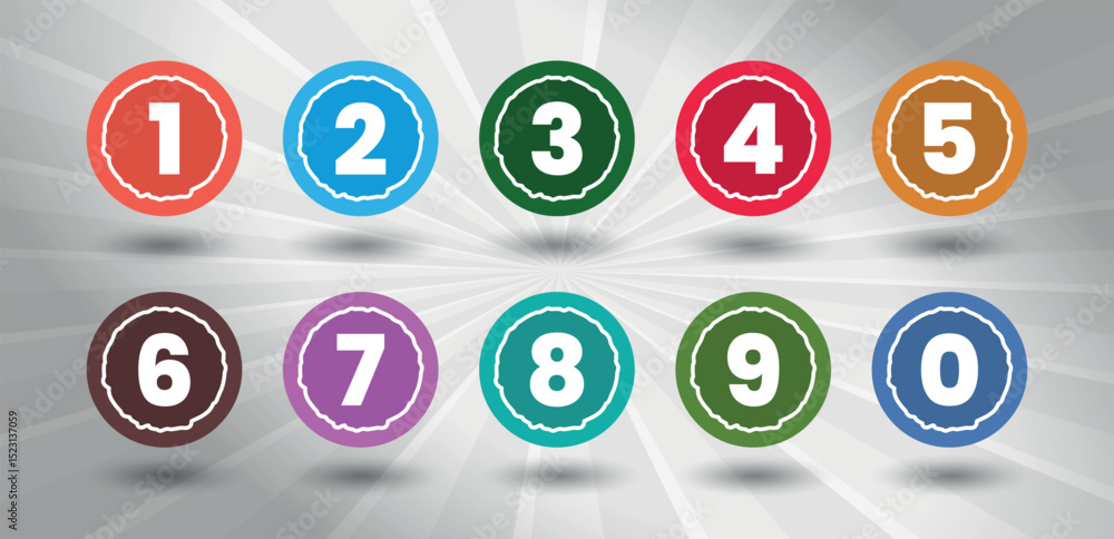 Bullet Point & Numbering circle design Bullet Point & Numbering circle design