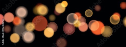 Abstract color shining bokeh isolated on transparent background. Lights and sparks glitter glowing effect. Lens flare Christmas or New Year holiday card.