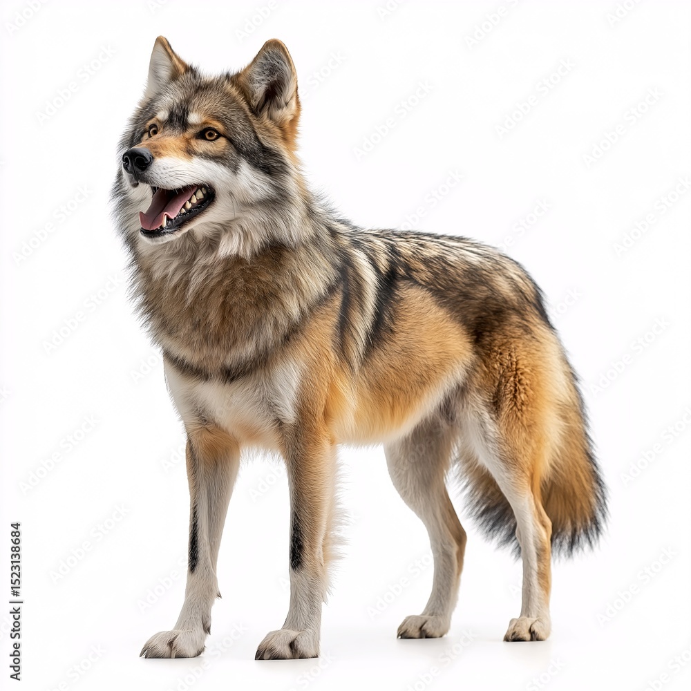 Captivating Portrait of a Majestic Grey Wolf in the Wilderness Detailed and Realistic Canine Beauty in Natural Habitat Captivating Portrait of a Majestic Grey Wolf in the Wilderness Detailed and Realistic Canine Beauty in Natural Habitat