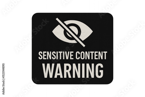 Black square sticker with 