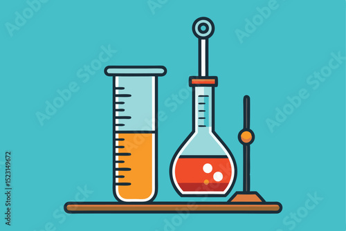 Laboratory Equipment Exploring the World of Science through Experiments and Chemical Reactions