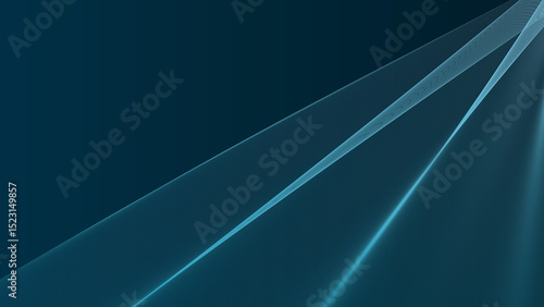 Abstract teal wave lines dark background