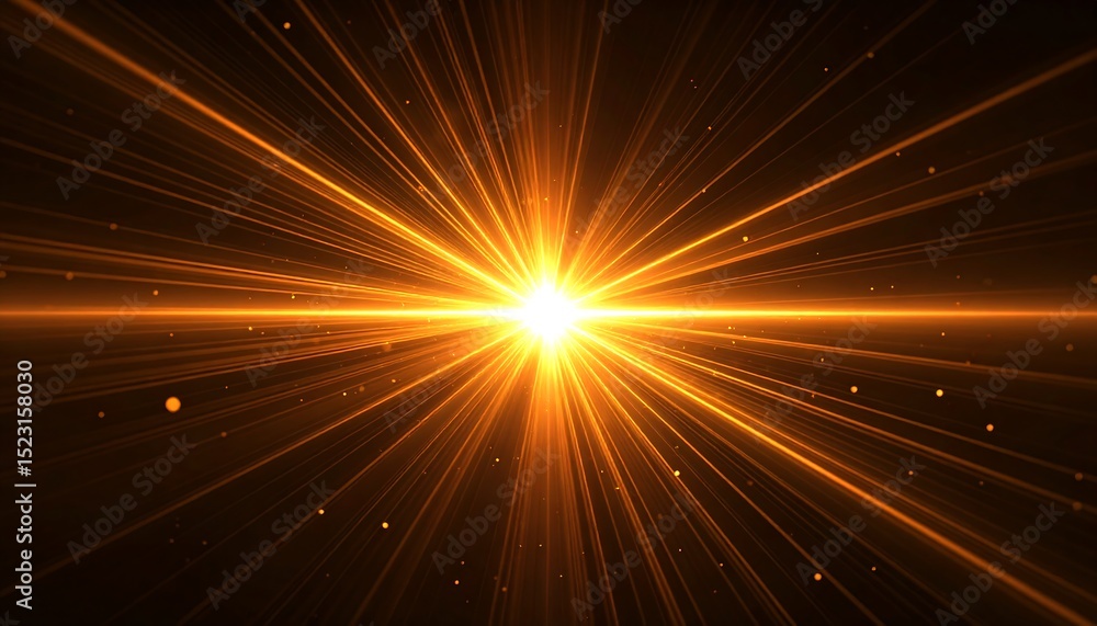Obraz premium Radiant burst of golden light (1)
