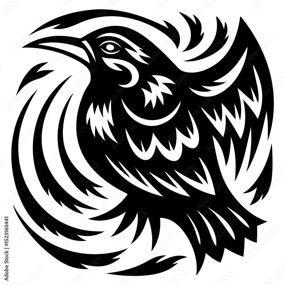 Obraz premium Stylized Bird Illustration