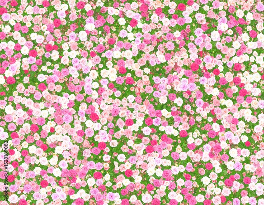 Fototapeta premium Generated image : arrière-plan de roses