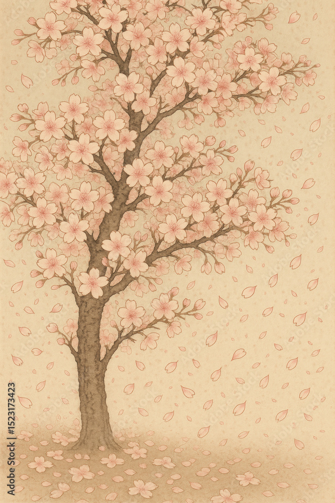 Obraz premium Pink blossoms on a tree.