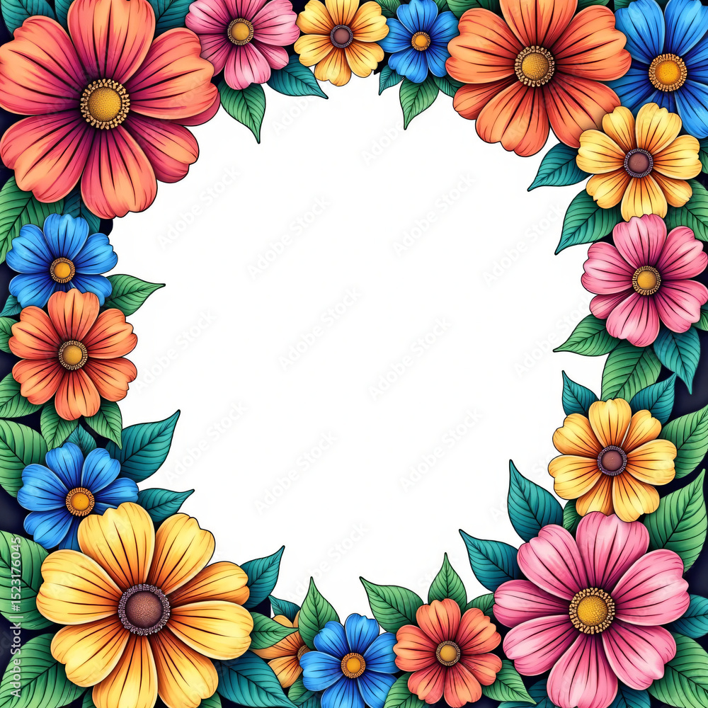 Obraz premium Flowers frame