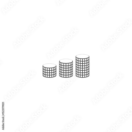 Coins icon flat vector design