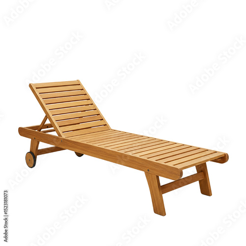 Sun lounger isolated on white background