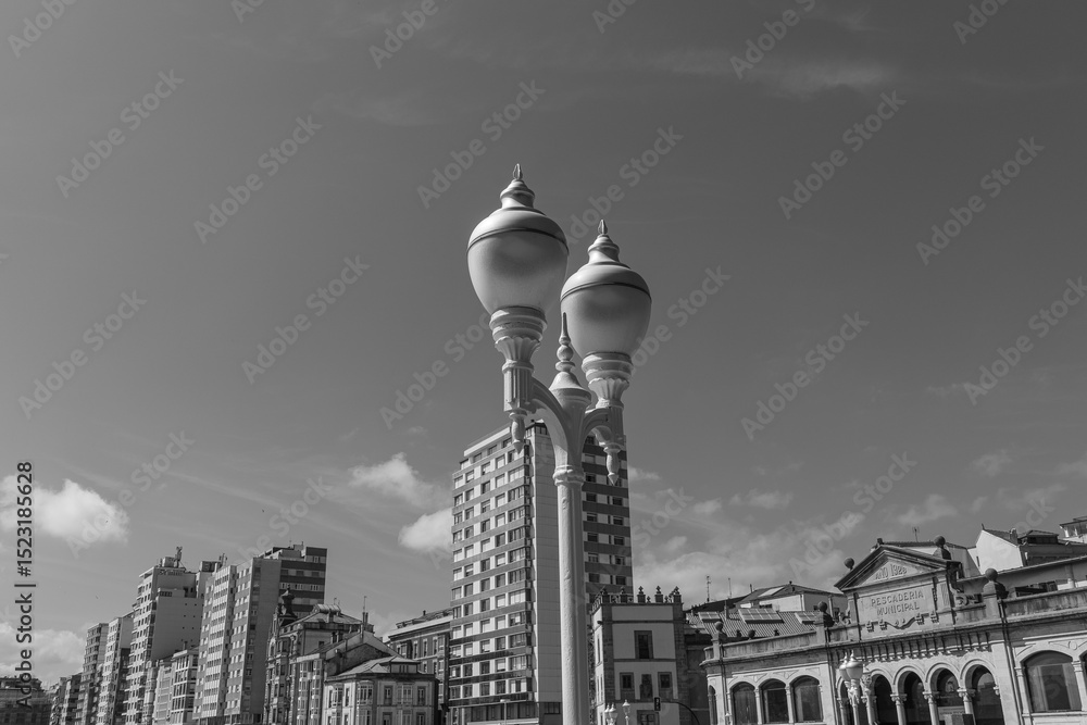 Obraz premium Gijon in Spanien
