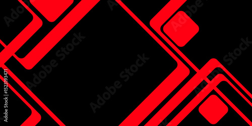 Modern Abstract Black and Red Geometric Background Design.