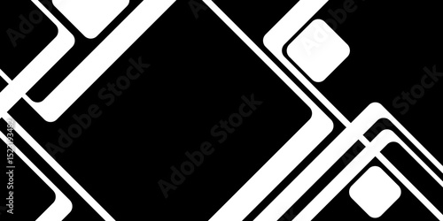 Modern Abstract Black and White Geometric Background Design.