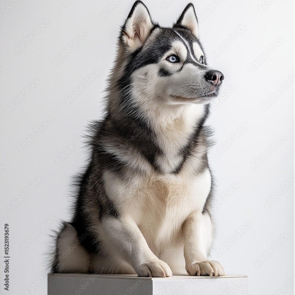 Adorable Purebred Husky in a Picturesque Outdoor Setting - The Perfect Companion for Dog Lovers Adorable Purebred Husky in a Picturesque Outdoor Setting - The Perfect Companion for Dog Lovers