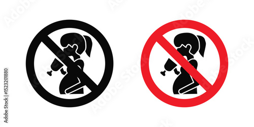 No alcohol during pregnancy period  sign