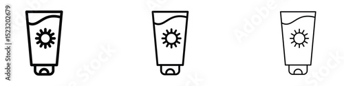 Suntan cream icon