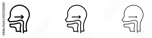 Swallowing reflex icon