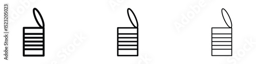 Open tin can icon