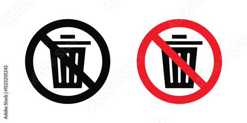 No trash sign