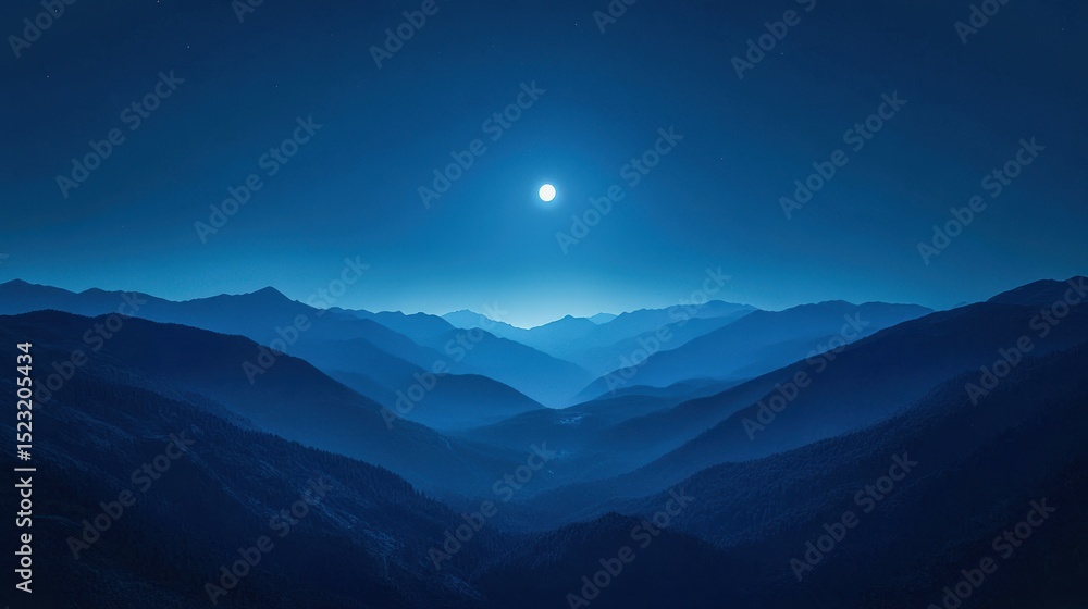 Fototapeta premium sapphire night gradient background with deep blue black merge