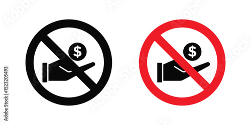 No money sign