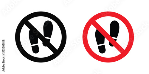 No foot print sign