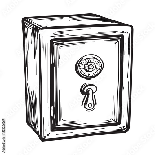 locker silhouette vector illustration