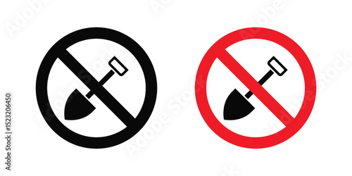 No digging sign