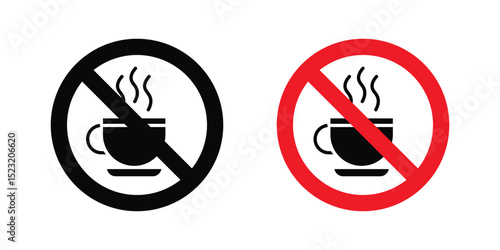 No coffee cup sign