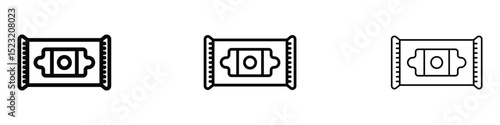 Makeup remover wipes icon