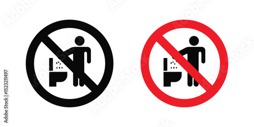 Do not litter in toilet sign