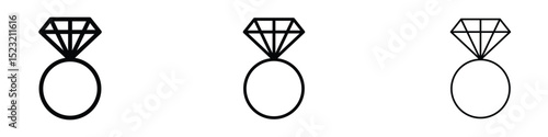 Diamond ring icon