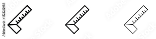 Carpenter ruler icon