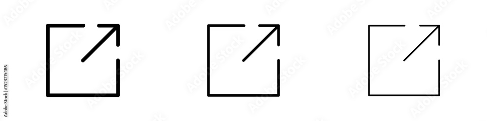 Window Maximize icons in flat style. line art. vector illustration Window Maximize icons in flat style. line art. vector illustration