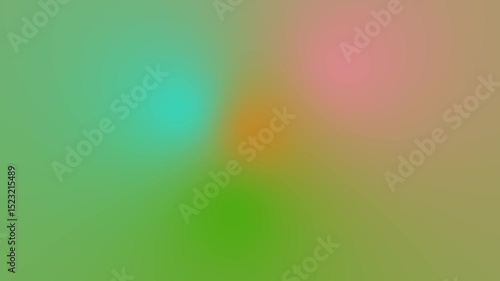 Abstract Blurred Magenta Orange, Green and Pink Soft Gradient Cycle Slow Motion Background Loop