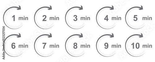 Stop watch icon set in black and white stroke lines . Timer vector icon set. Time measurement tools collection.