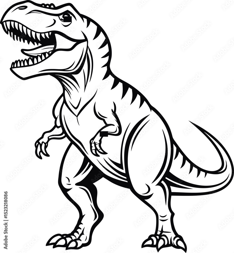 Obraz premium tyrannosaurus rex t rex vector