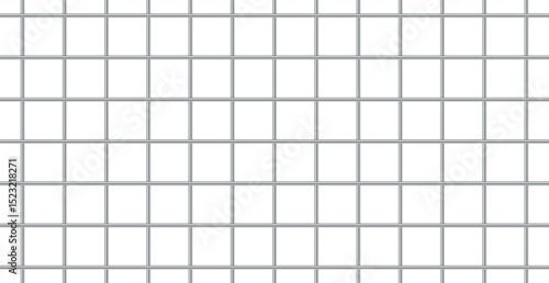 Prison bars isolated on white background, iron bars - Vector illustration