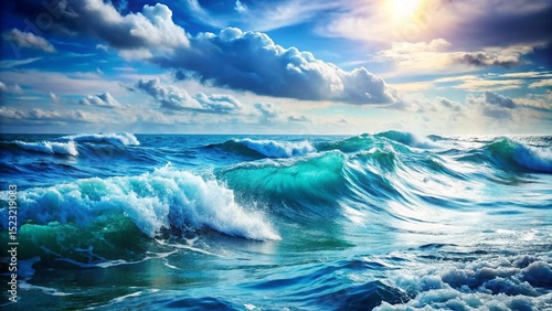 Fototapeta Naklejka Na Ścianę i Meble -  sea ocean water isolated on white background